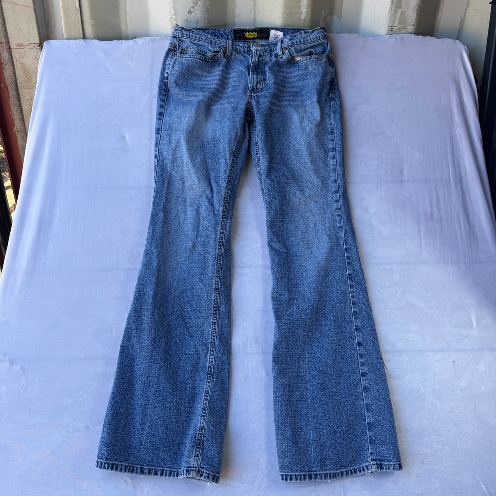 Todd Oldham Bootcut Jeans Women's 11x34 Blue Denim 5-Pockets Medium Wash Outdoor